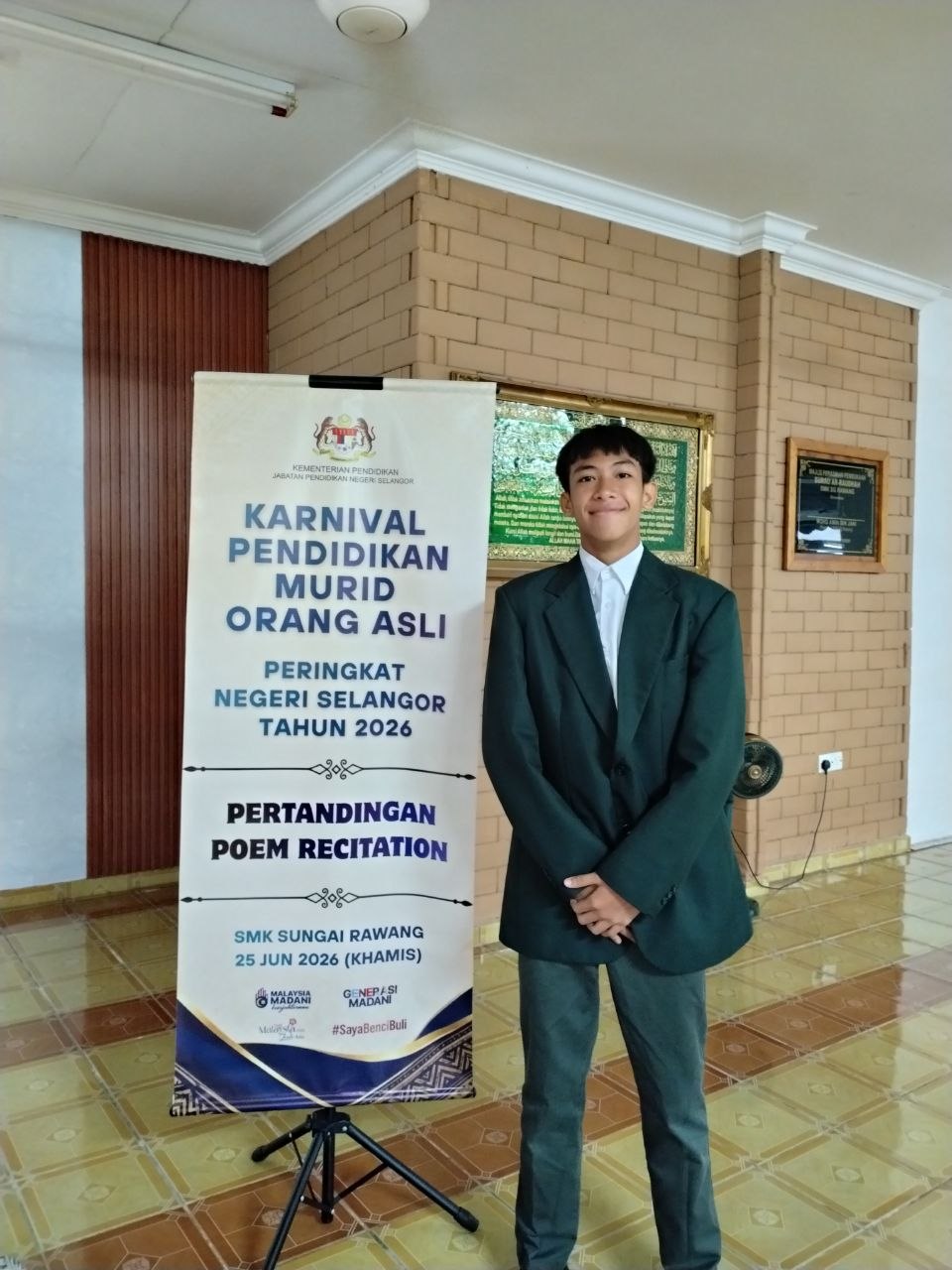 Selangor State Orang Asli Students Carnival — Poem Recitation Competition 2026