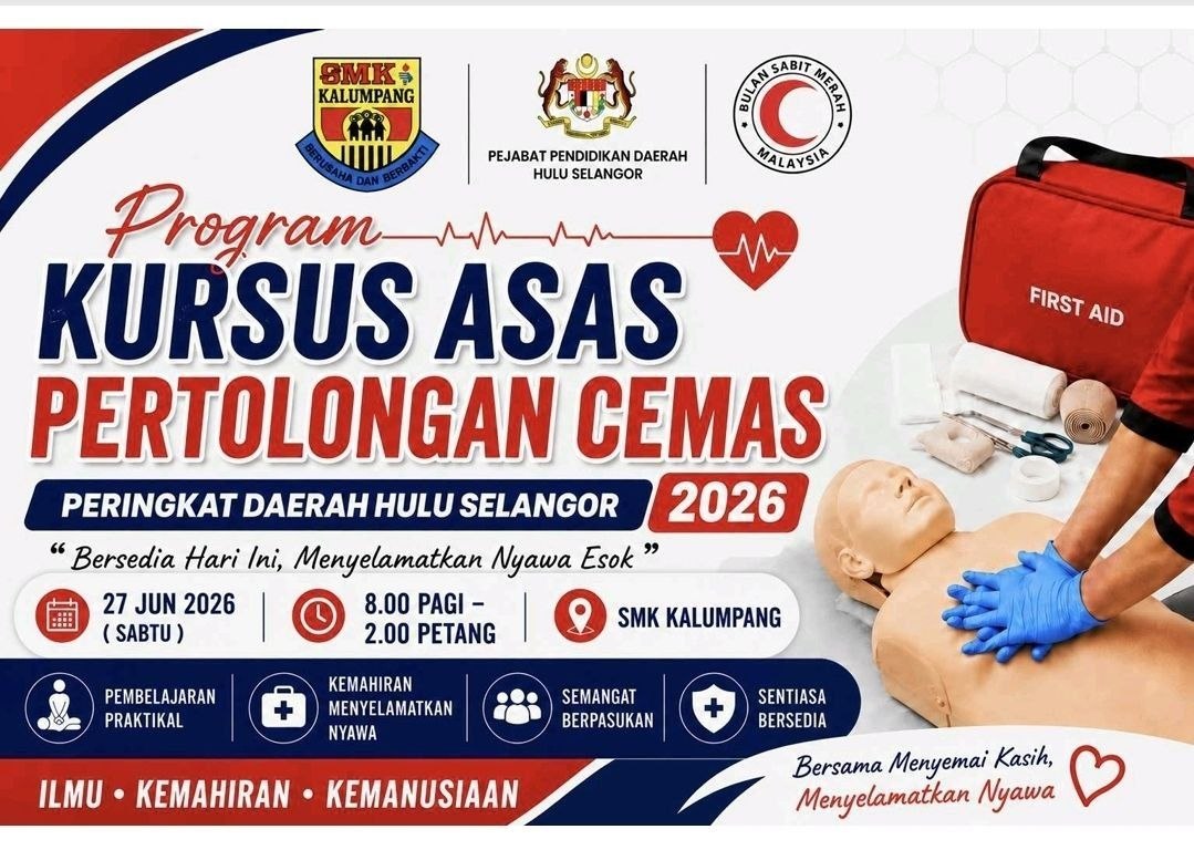 Malaysian Red Crescent Basic First Aid Course, Hulu Selangor District 2026