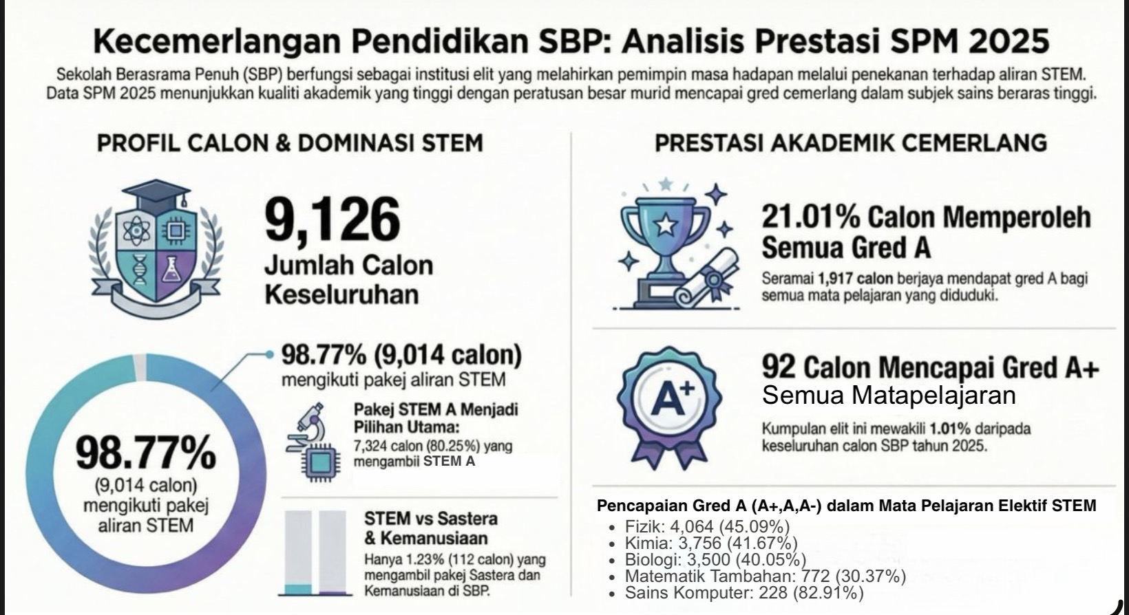 Documentation from the SPM 2025 results announcement