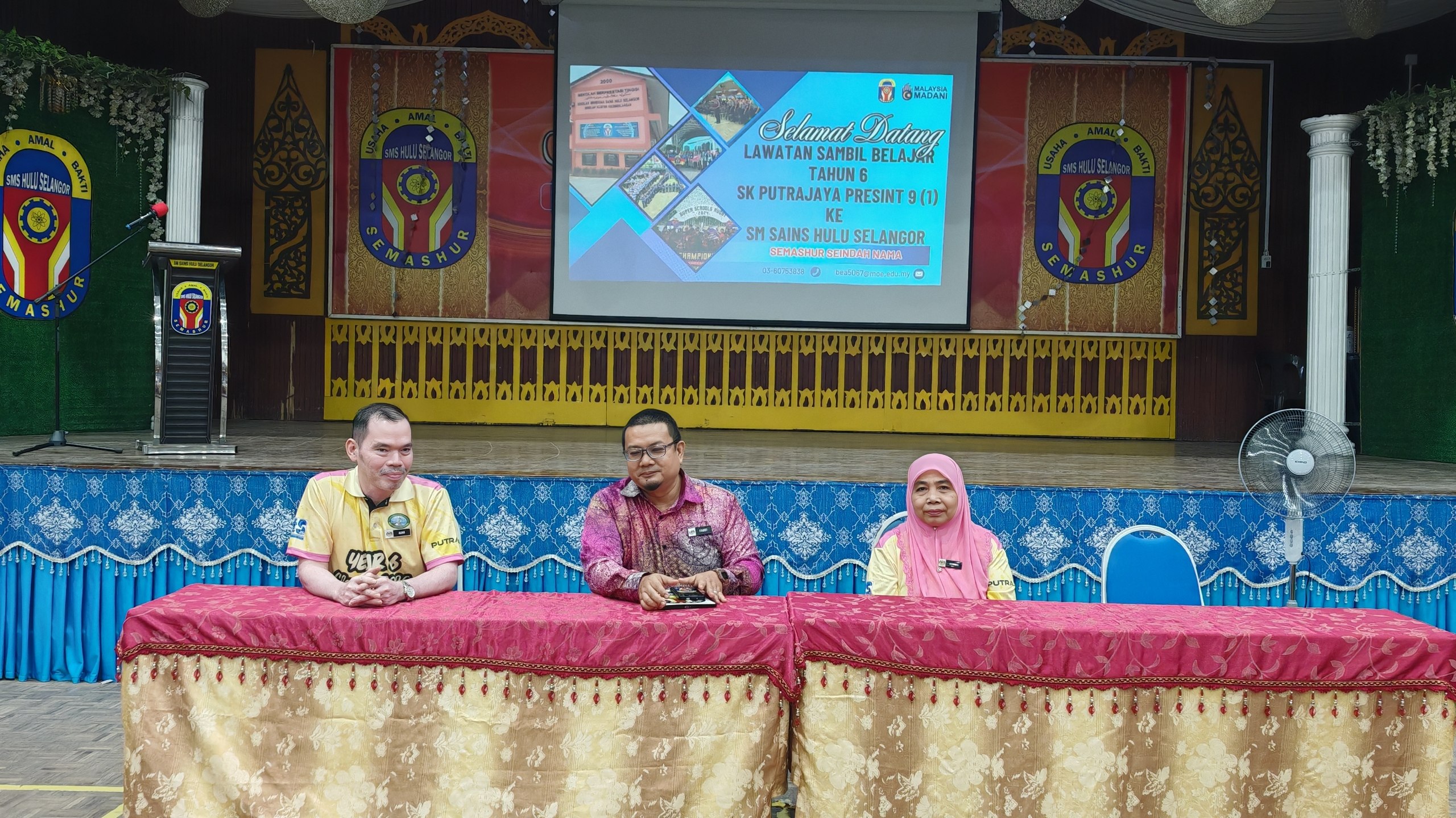 Documentation from the Year 6 SK Putrajaya P9(1) learning visit